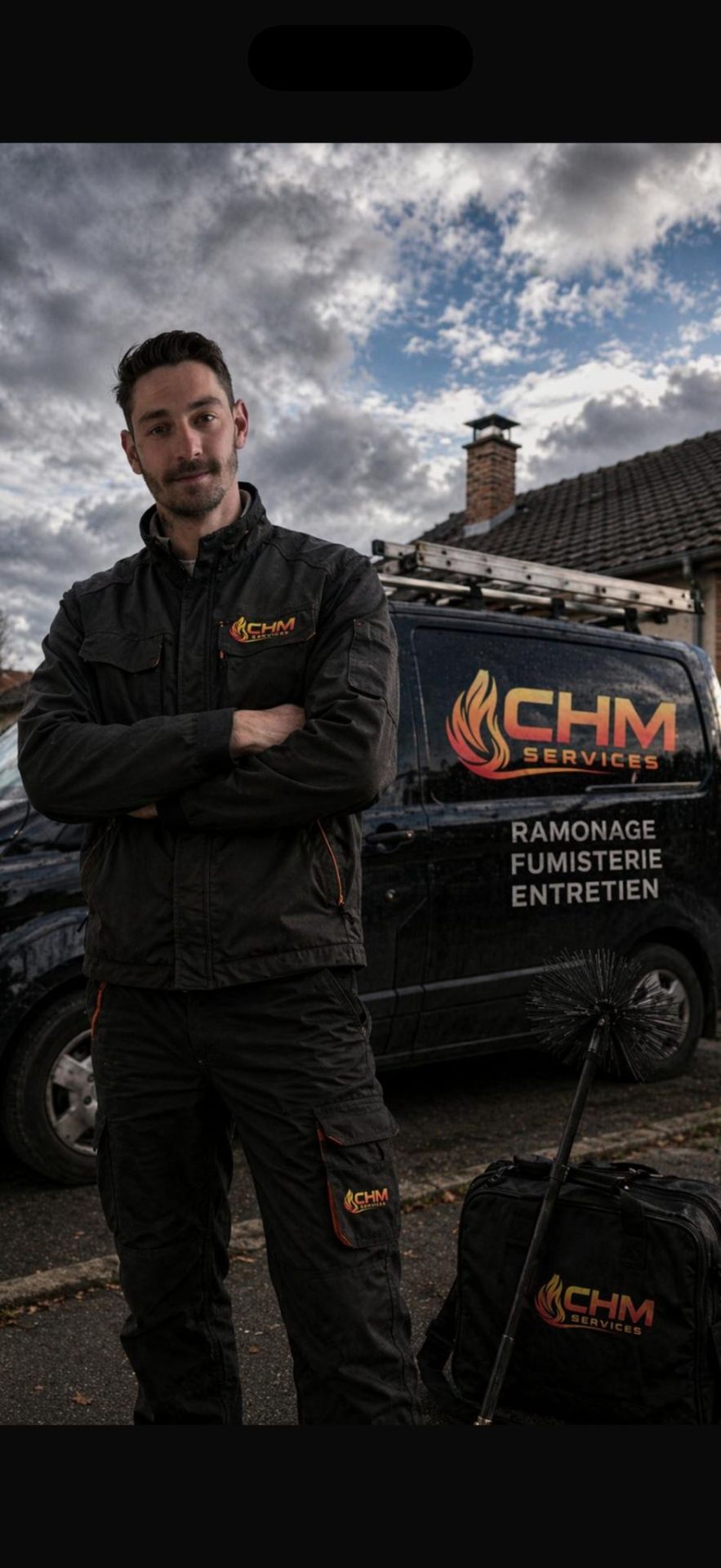 Hugo et Margaux, fondateurs de CHM Services à Toulon