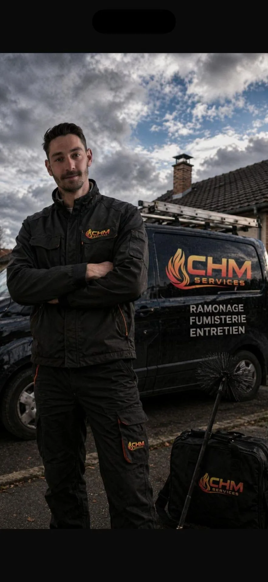 Hugo et Margaux, fondateurs de CHM Services à Ollioules